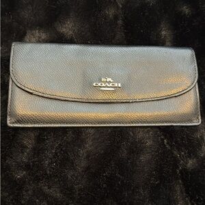 Coach Black Leather Women's Wallet